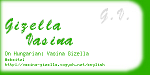 gizella vasina business card